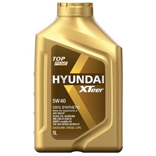 Hyundai XTeer Top Prime 5W-40, 1л