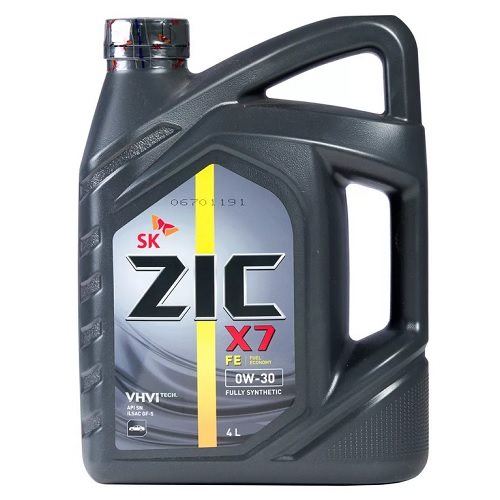 ZIC X7 0W-30 FE 4л